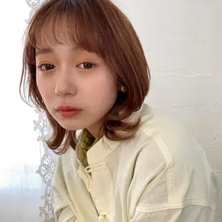 ミディアム カラー ヘアアレンジ moto船橋所属・対馬 粘音のヘアスタイル