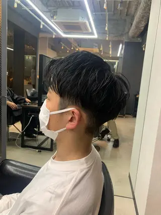 ショート メンズ 毛流れが作れる 縮毛矯正/渡部純生のヘアスタイル