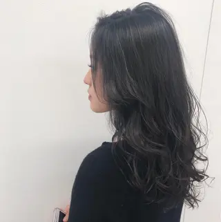 ミディアム カラー 柔らかbeige モトキのヘアスタイル