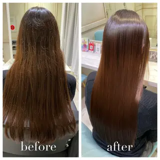 ロング 🟠髪質改善縮毛矯正 YUTO🟠のヘアスタイル