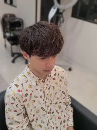 ミディアム メンズ Lapis 名古屋駅前店所属・LEN名古屋/パーマ 海外ヘア/メンズ特化のヘアスタイル