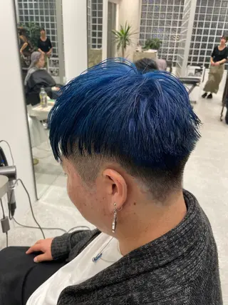 カラー メンズ 無料ショートモデル 募集中❗️秋山ひらいのヘアスタイル