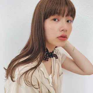 ロング カラー パーマ ヘアアレンジ メンズ キッズ ネイル マツエク・マツパ モリモト サナのヘアスタイル