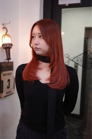 ロング カラー ハイトーンカラー ⭐️NAZUNAのヘアスタイル