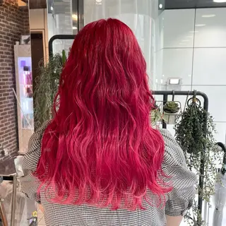 ロング カラー メンズ/艶髪/カラー サクラ🌸のヘアスタイル