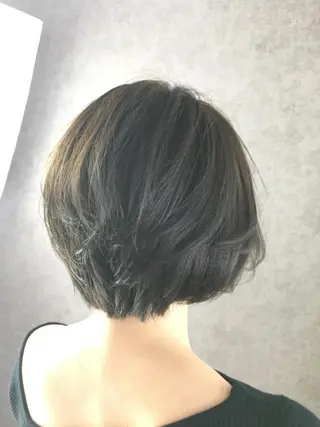 ショート カラー ツイストスパイラル パーマ🟡KYOUのヘアスタイル