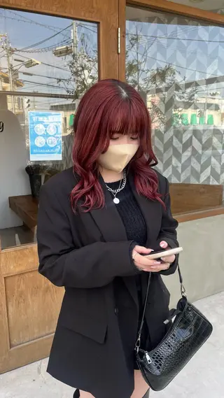 ミディアム カラー 中井亜未/ 姫路ボブのヘアスタイル