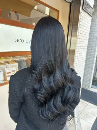 ロング カラー 大川 夏実のヘアスタイル