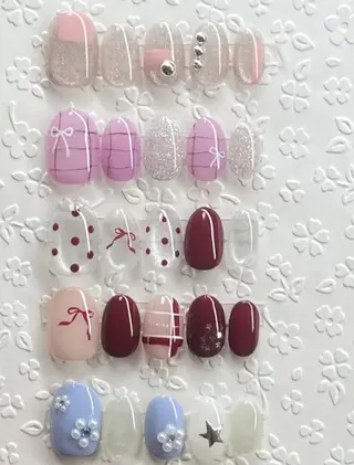 ネイル ビルドアップ ビューティー　リリのネイルデザイン