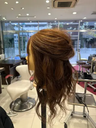 セミロング ヘアアレンジ EARTH大曽根💛 田中りほのヘアスタイル