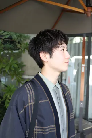 ショート パーマ 似合わせカット /パーマ岡本淳平のヘアスタイル