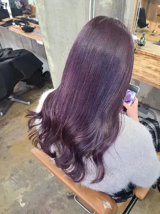 セミロング カラー 🔳髪質改善🔳 岡本陽のヘアスタイル