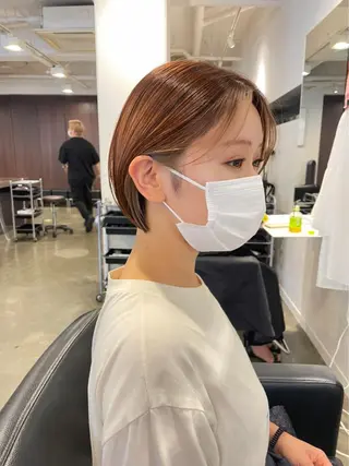 ショート カラー HAIR  CALM(ヘアーカーム)所属・宮下 祐香のヘアスタイル