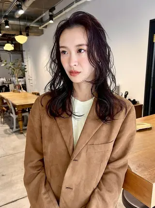 セミロング パーマ DUMBO 千歳船橋のヘアスタイル