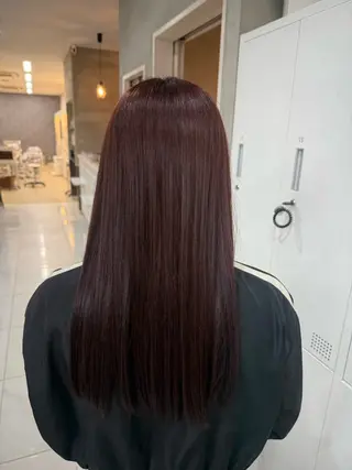 ロング カラー 長房 珠羽のヘアスタイル