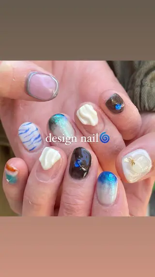 ネイル 淡色ネイル 🎀moeのネイルデザイン