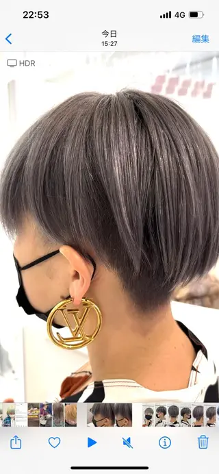 ショート カラー 山森 大地のヘアスタイル