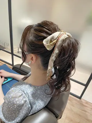 ヘアアレンジ 関 桃子のヘアスタイル