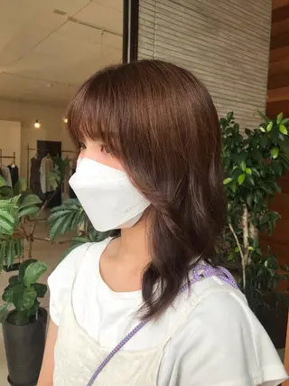 ミディアム 透明感カラー wacoのヘアスタイル