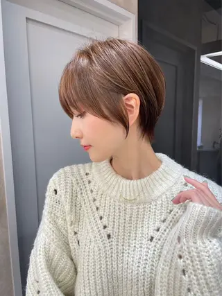ショート カラー 美髪❣️縮毛矯正/ 髪質改善✨/山本のヘアスタイル