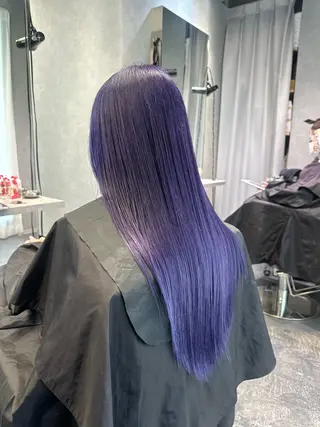 ロング カラー naito/ブリーチ /エクステ/縮毛のヘアスタイル