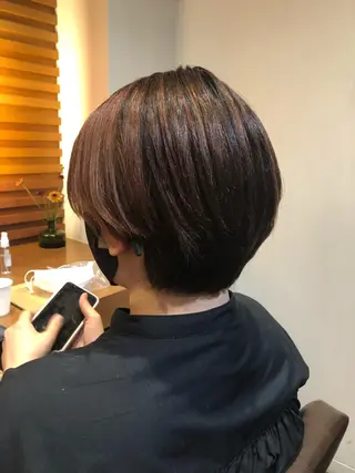 ショート 高山🐬髪質改善 池袋で縮毛矯正のヘアスタイル