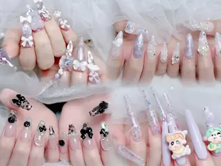 ネイル MoMoA Nail ネイル長さ出し専門店のネイルデザイン