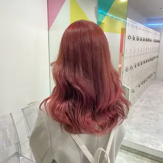 セミロング カラー 大人っぽ♡上品な暖色 ♡ブリーチなし♡のヘアスタイル