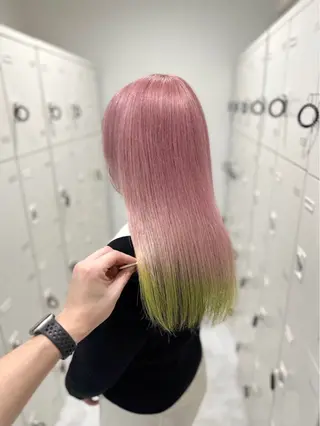 ロング カラー ヘアアレンジ 🥀レイヤー×ハイト ーントレンドヘア🥀のヘアスタイル