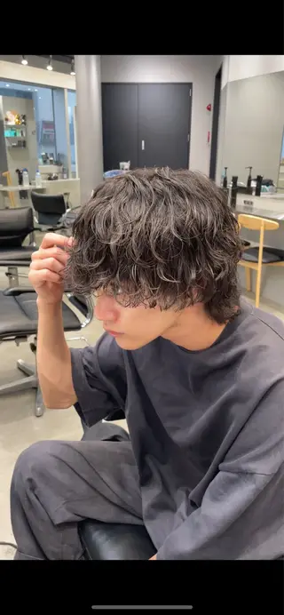 パーマ メンズ 藤平海音/fifth PARKのヘアスタイル