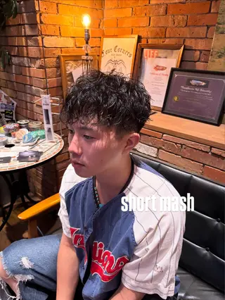 ショート フォーコーナーズカットショップ本店所属・設楽 カットモデル募集中のヘアスタイル