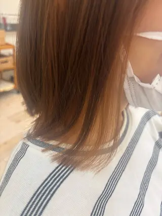 セミロング カラー ルプラボウ 石黒よう子のヘアスタイル