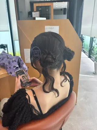 ロング ヘアアレンジ 加藤 愛実のヘアスタイル