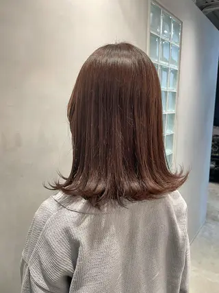 ミディアム カラー 伊藤 まみのヘアスタイル