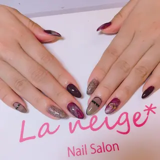 ネイル La neige* yuki 🥯🍑のネイルデザイン