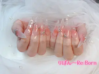 ロング りぼん Re:Bonrのネイルデザイン