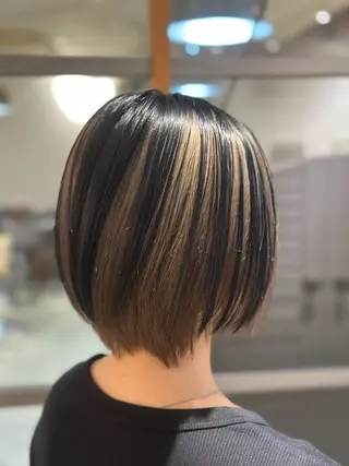 ショート カラー ブリーチカラー/ 透明感/aika¨̮のヘアスタイル