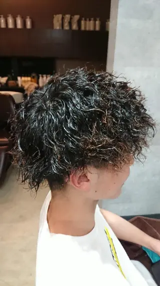メンズ パーマ 浅野  勇貴のヘアスタイル