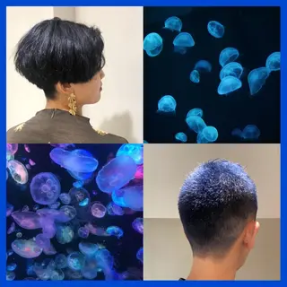 ショート カラー カジュアルを女っぽく 𝗮𝘆𝗮𝗰𝗼のヘアスタイル