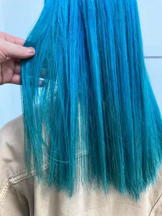 セミロング カラー 髪質改善/痛ませ ないカラー/西村航大のヘアスタイル