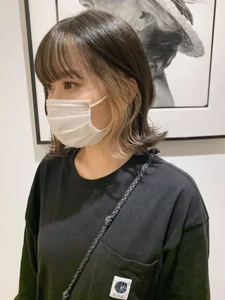 ミディアム LOREN＋透明感 オリーブhirokoのヘアスタイル