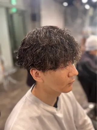 カラー パーマ メンズ メンズ特化/パーマ/ カット/カラー/るなのヘアスタイル