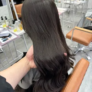 ロング カラー ヘアアレンジ ブリーチなしカラー /ベージュ/安形翔のヘアスタイル