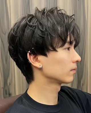 ショート カラー パーマ メンズ KIRAVI 【キラヴィ】三宮店所属・minami ミナミのヘアスタイル