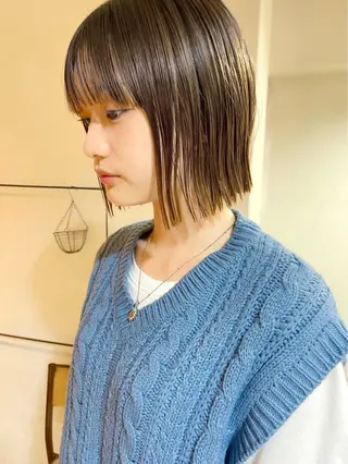 ミディアム 加藤好/カットモデル /暖色カラー🍒🧡のヘアスタイル