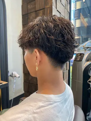 ショート パーマ メンズ 韓国ヘア/銀座/艶髪 /MINX/ウチダのヘアスタイル