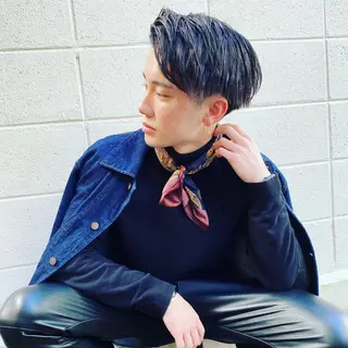 ショート メンズ 艶カラー/フェイス レイヤー/たむのヘアスタイル