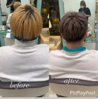 カラー メンズ 大人女性ぼかし メンズ強化🦙平作のヘアスタイル