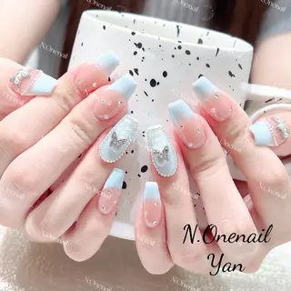 ネイル 長いだし/スカルプ/ パラシェルN.oneのネイルデザイン