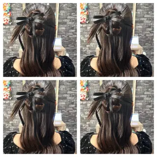 ロング ヘアアレンジ 🎀推し活ヘアー🎀 Yuuna🐰💖のヘアスタイル